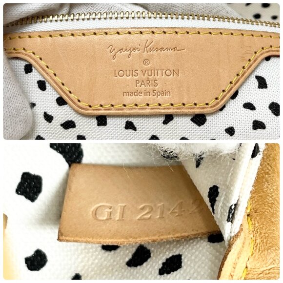 LOUIS VUITTON Vintage Monogram Neverfull MM Yayoi Kusama Tote Bag Dots [106029] - Picture 13 of 13
